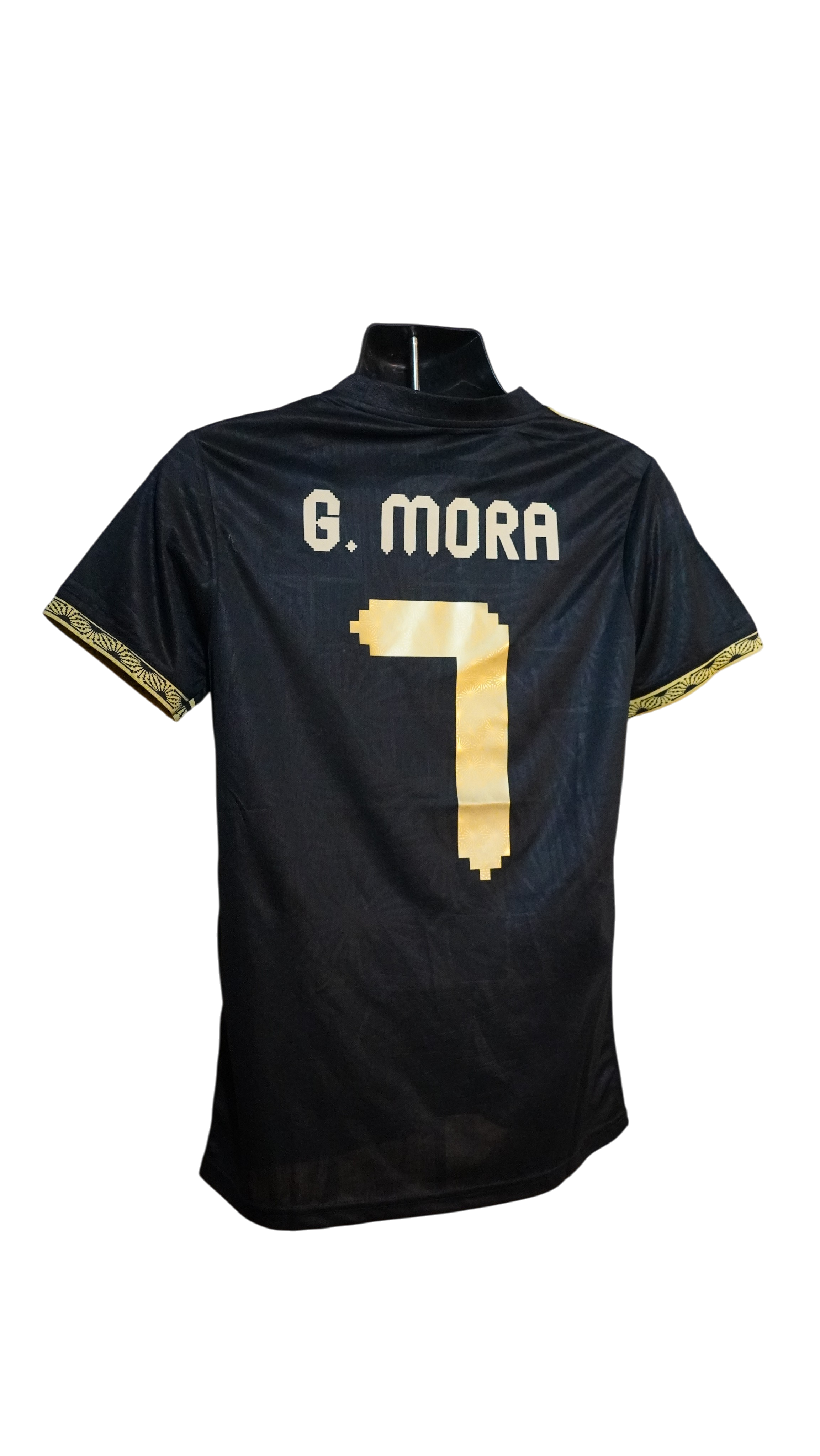 Mexico Away Jersey – Black & Gold #7 Gilberto Mora