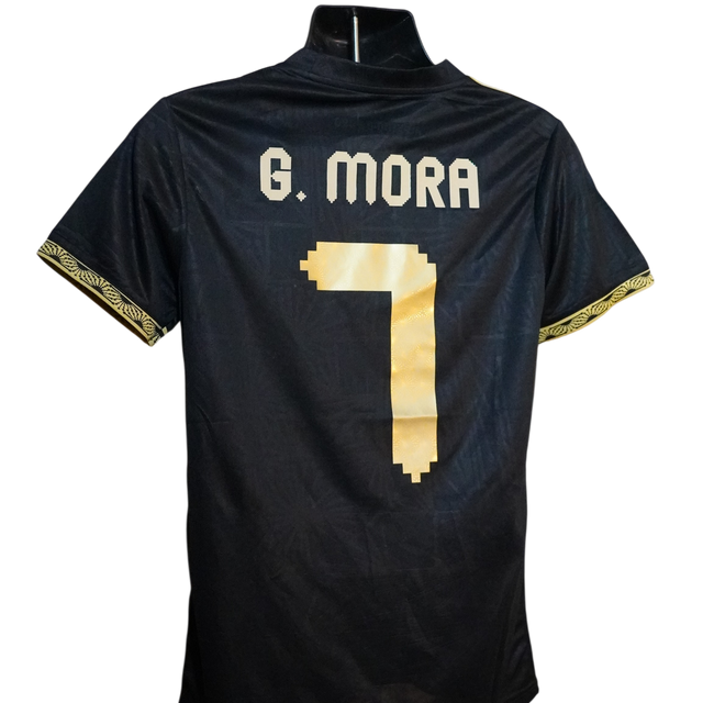 Mexico Away Jersey – Black & Gold #7 Gilberto Mora
