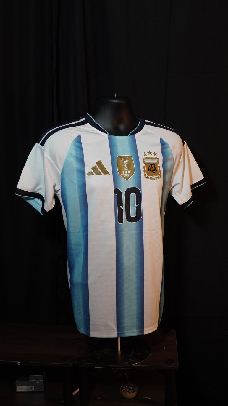 Argentina 2022 World Cup Champions Jersey – Messi #10