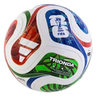 Colorful soccer ball with FIFA logo and 'Trionda' branding on a white background